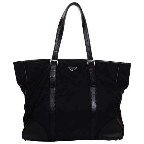 prada tote leather nylon metal bloomingdale|Prada handbags nyc.